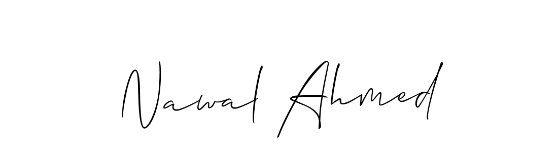 Check out images of Autograph of Nawal Ahmed name. Actor Nawal Ahmed Signature Style. Allison_Script is a professional sign style online. Nawal Ahmed signature style 2 images and pictures png