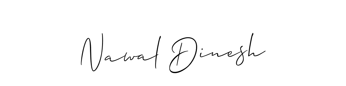 Nawal Dinesh stylish signature style. Best Handwritten Sign (Allison_Script) for my name. Handwritten Signature Collection Ideas for my name Nawal Dinesh. Nawal Dinesh signature style 2 images and pictures png