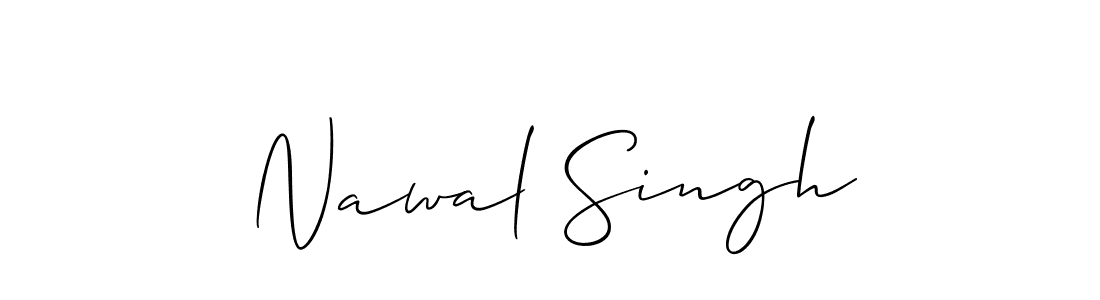 Allison_Script is a professional signature style that is perfect for those who want to add a touch of class to their signature. It is also a great choice for those who want to make their signature more unique. Get Nawal Singh name to fancy signature for free. Nawal Singh signature style 2 images and pictures png