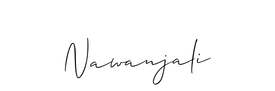 Also we have Nawanjali name is the best signature style. Create professional handwritten signature collection using Allison_Script autograph style. Nawanjali signature style 2 images and pictures png