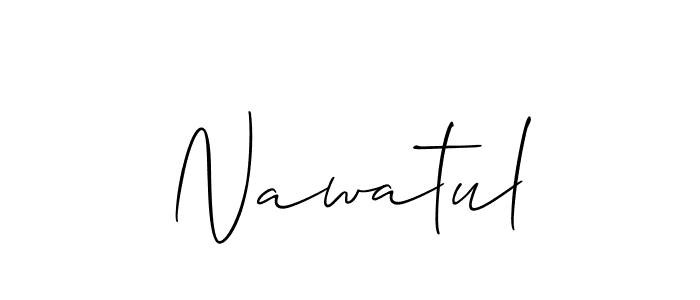 How to make Nawatul name signature. Use Allison_Script style for creating short signs online. This is the latest handwritten sign. Nawatul signature style 2 images and pictures png