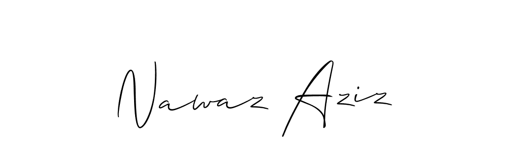 It looks lik you need a new signature style for name Nawaz Aziz. Design unique handwritten (Allison_Script) signature with our free signature maker in just a few clicks. Nawaz Aziz signature style 2 images and pictures png