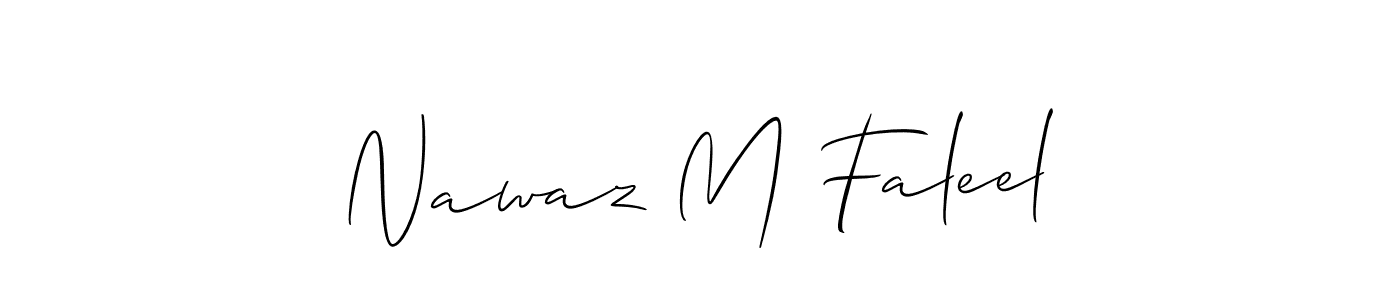 Once you've used our free online signature maker to create your best signature Allison_Script style, it's time to enjoy all of the benefits that Nawaz M Faleel name signing documents. Nawaz M Faleel signature style 2 images and pictures png