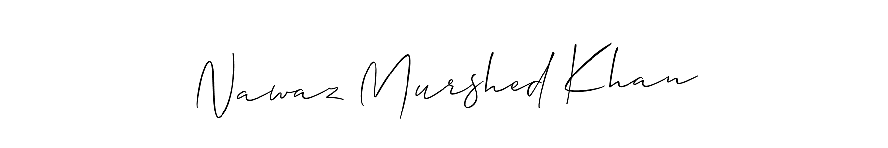 Make a beautiful signature design for name Nawaz Murshed Khan. With this signature (Allison_Script) style, you can create a handwritten signature for free. Nawaz Murshed Khan signature style 2 images and pictures png