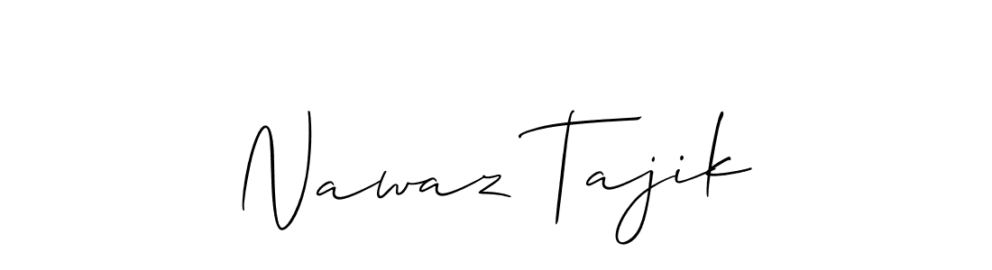Also we have Nawaz Tajik name is the best signature style. Create professional handwritten signature collection using Allison_Script autograph style. Nawaz Tajik signature style 2 images and pictures png