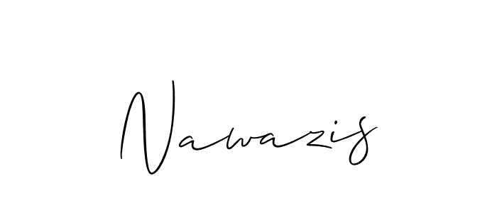 Make a beautiful signature design for name Nawazis. Use this online signature maker to create a handwritten signature for free. Nawazis signature style 2 images and pictures png