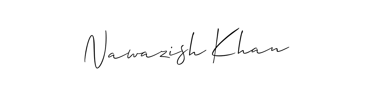 How to make Nawazish Khan signature? Allison_Script is a professional autograph style. Create handwritten signature for Nawazish Khan name. Nawazish Khan signature style 2 images and pictures png