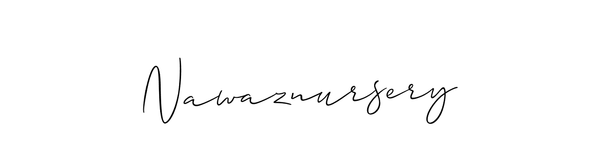 Make a short Nawaznursery signature style. Manage your documents anywhere anytime using Allison_Script. Create and add eSignatures, submit forms, share and send files easily. Nawaznursery signature style 2 images and pictures png