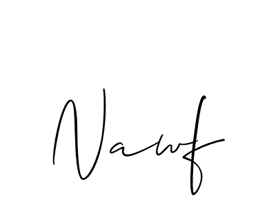 Also You can easily find your signature by using the search form. We will create Nawf name handwritten signature images for you free of cost using Allison_Script sign style. Nawf signature style 2 images and pictures png