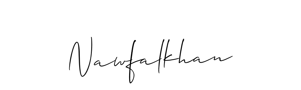 Similarly Allison_Script is the best handwritten signature design. Signature creator online .You can use it as an online autograph creator for name Nawfalkhan. Nawfalkhan signature style 2 images and pictures png