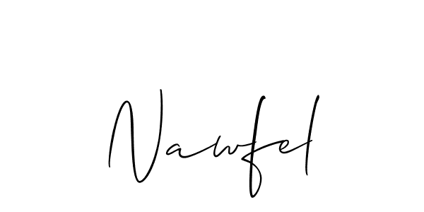 How to Draw Nawfel signature style? Allison_Script is a latest design signature styles for name Nawfel. Nawfel signature style 2 images and pictures png