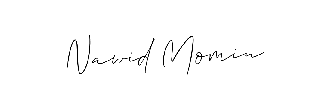 Best and Professional Signature Style for Nawid Momin. Allison_Script Best Signature Style Collection. Nawid Momin signature style 2 images and pictures png