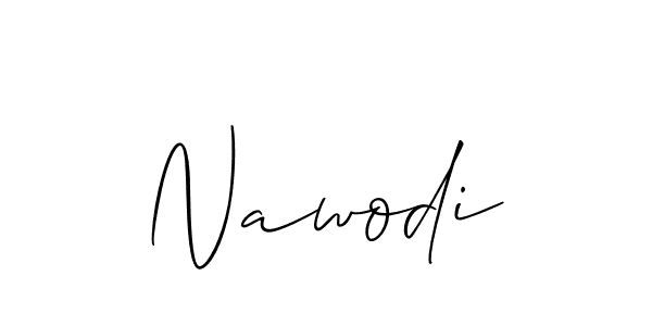 Nawodi stylish signature style. Best Handwritten Sign (Allison_Script) for my name. Handwritten Signature Collection Ideas for my name Nawodi. Nawodi signature style 2 images and pictures png