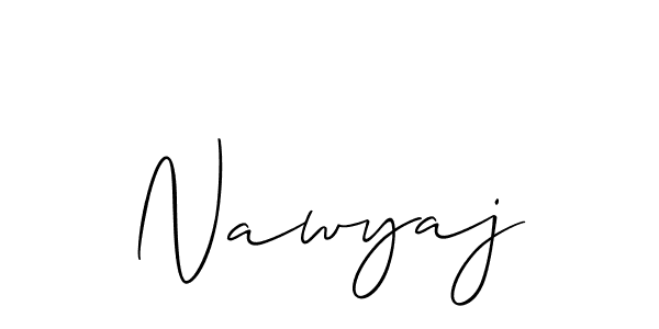 Make a short Nawyaj signature style. Manage your documents anywhere anytime using Allison_Script. Create and add eSignatures, submit forms, share and send files easily. Nawyaj signature style 2 images and pictures png