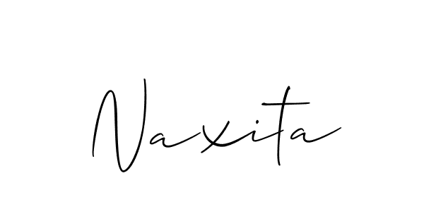 Also You can easily find your signature by using the search form. We will create Naxita name handwritten signature images for you free of cost using Allison_Script sign style. Naxita signature style 2 images and pictures png