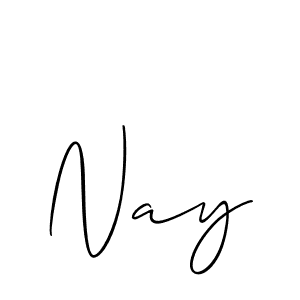 Also we have Nay name is the best signature style. Create professional handwritten signature collection using Allison_Script autograph style. Nay signature style 2 images and pictures png
