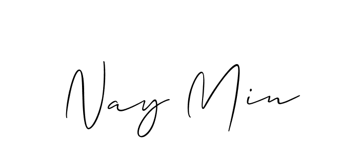 Once you've used our free online signature maker to create your best signature Allison_Script style, it's time to enjoy all of the benefits that Nay Min name signing documents. Nay Min signature style 2 images and pictures png