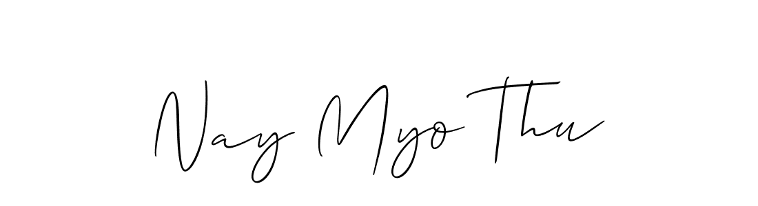 Similarly Allison_Script is the best handwritten signature design. Signature creator online .You can use it as an online autograph creator for name Nay Myo Thu. Nay Myo Thu signature style 2 images and pictures png