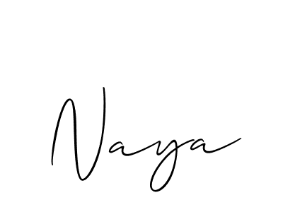 How to Draw Naya signature style? Allison_Script is a latest design signature styles for name Naya. Naya signature style 2 images and pictures png