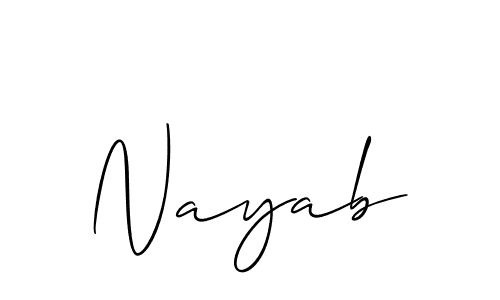 Here are the top 10 professional signature styles for the name Nayab. These are the best autograph styles you can use for your name. Nayab signature style 2 images and pictures png