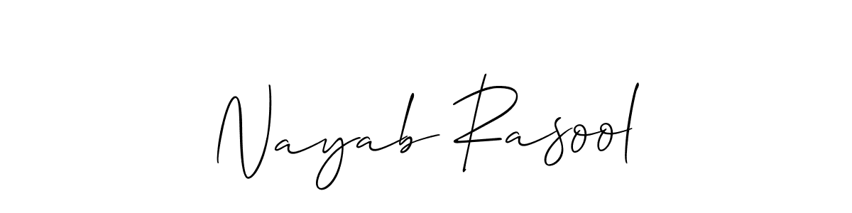 This is the best signature style for the Nayab Rasool name. Also you like these signature font (Allison_Script). Mix name signature. Nayab Rasool signature style 2 images and pictures png