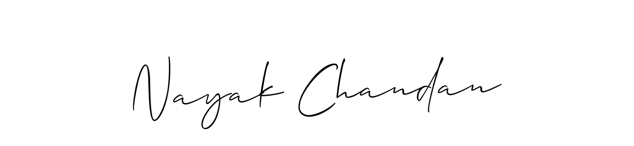 It looks lik you need a new signature style for name Nayak Chandan. Design unique handwritten (Allison_Script) signature with our free signature maker in just a few clicks. Nayak Chandan signature style 2 images and pictures png