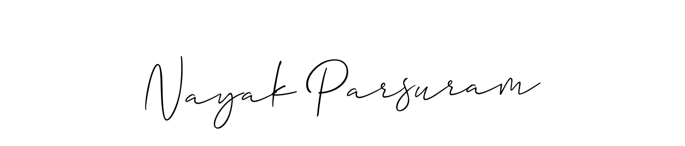 It looks lik you need a new signature style for name Nayak Parsuram. Design unique handwritten (Allison_Script) signature with our free signature maker in just a few clicks. Nayak Parsuram signature style 2 images and pictures png