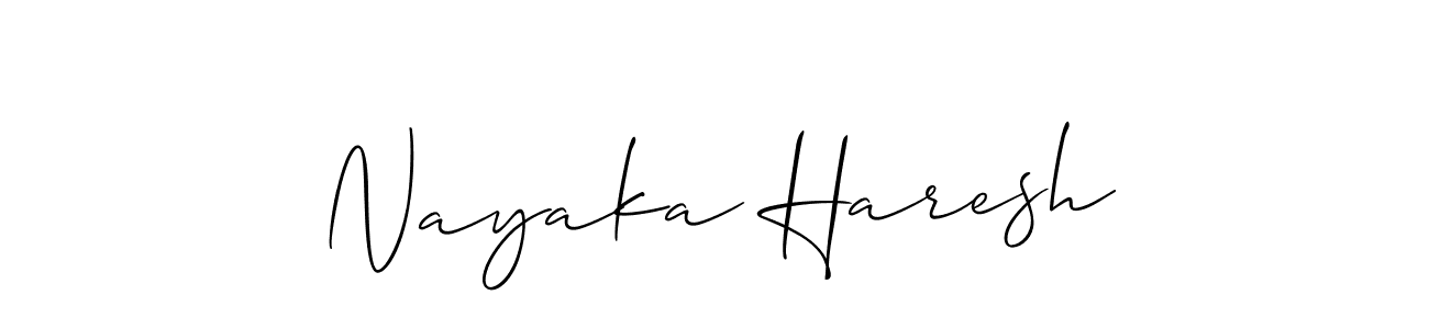 Once you've used our free online signature maker to create your best signature Allison_Script style, it's time to enjoy all of the benefits that Nayaka Haresh name signing documents. Nayaka Haresh signature style 2 images and pictures png