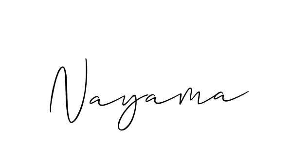 Similarly Allison_Script is the best handwritten signature design. Signature creator online .You can use it as an online autograph creator for name Nayama. Nayama signature style 2 images and pictures png