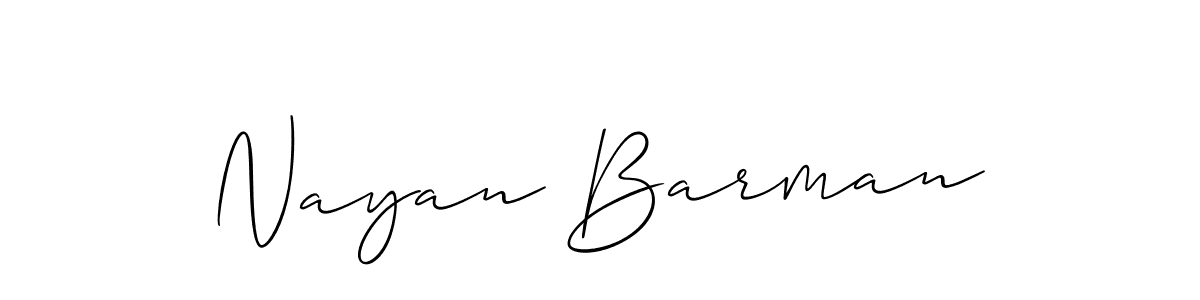 Also You can easily find your signature by using the search form. We will create Nayan Barman name handwritten signature images for you free of cost using Allison_Script sign style. Nayan Barman signature style 2 images and pictures png