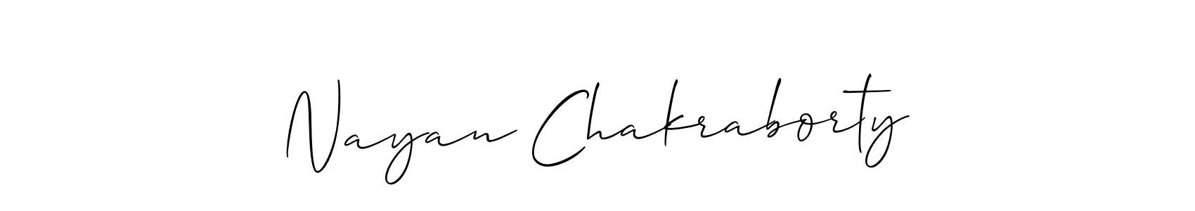 Also You can easily find your signature by using the search form. We will create Nayan Chakraborty name handwritten signature images for you free of cost using Allison_Script sign style. Nayan Chakraborty signature style 2 images and pictures png