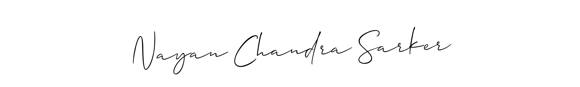 The best way (Allison_Script) to make a short signature is to pick only two or three words in your name. The name Nayan Chandra Sarker include a total of six letters. For converting this name. Nayan Chandra Sarker signature style 2 images and pictures png