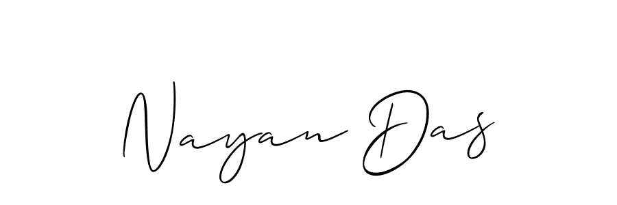 if you are searching for the best signature style for your name Nayan Das. so please give up your signature search. here we have designed multiple signature styles  using Allison_Script. Nayan Das signature style 2 images and pictures png
