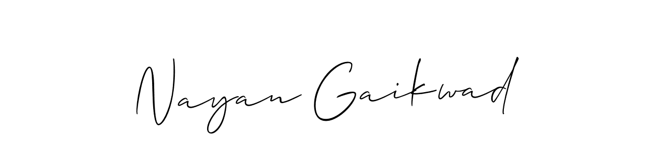 Best and Professional Signature Style for Nayan Gaikwad. Allison_Script Best Signature Style Collection. Nayan Gaikwad signature style 2 images and pictures png