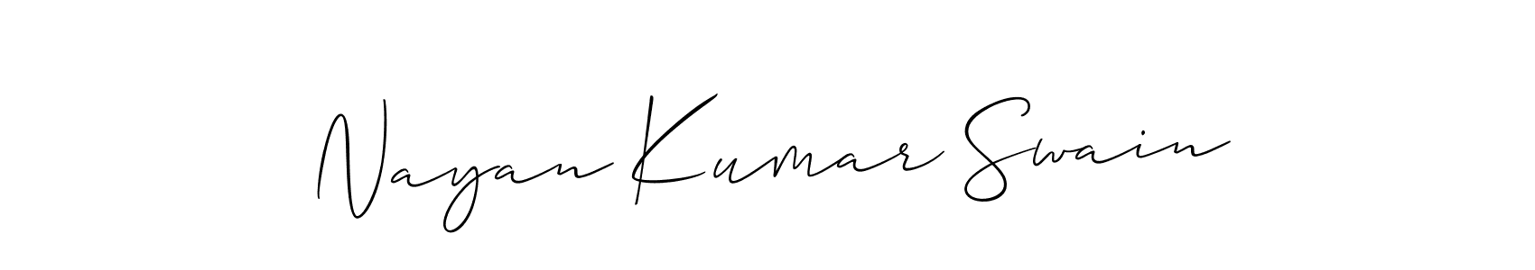 Make a beautiful signature design for name Nayan Kumar Swain. Use this online signature maker to create a handwritten signature for free. Nayan Kumar Swain signature style 2 images and pictures png