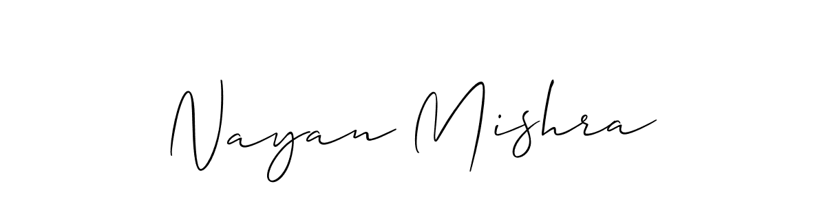 The best way (Allison_Script) to make a short signature is to pick only two or three words in your name. The name Nayan Mishra include a total of six letters. For converting this name. Nayan Mishra signature style 2 images and pictures png