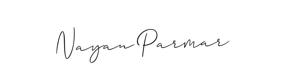 if you are searching for the best signature style for your name Nayan Parmar. so please give up your signature search. here we have designed multiple signature styles  using Allison_Script. Nayan Parmar signature style 2 images and pictures png