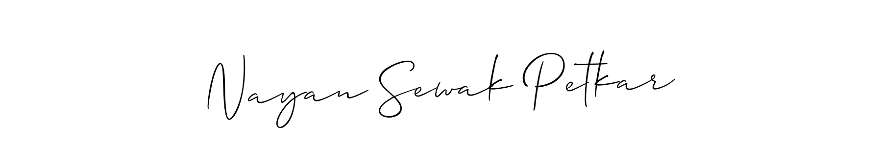 Once you've used our free online signature maker to create your best signature Allison_Script style, it's time to enjoy all of the benefits that Nayan Sewak Petkar name signing documents. Nayan Sewak Petkar signature style 2 images and pictures png