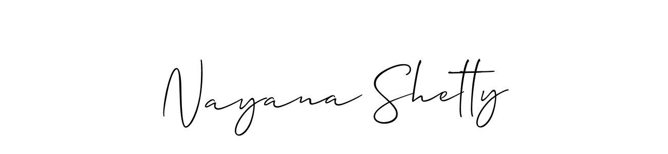You should practise on your own different ways (Allison_Script) to write your name (Nayana Shetty) in signature. don't let someone else do it for you. Nayana Shetty signature style 2 images and pictures png