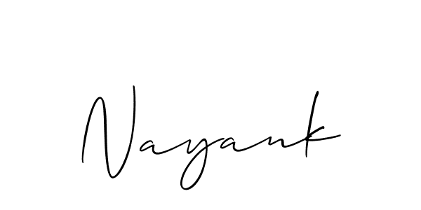 Make a beautiful signature design for name Nayank. Use this online signature maker to create a handwritten signature for free. Nayank signature style 2 images and pictures png