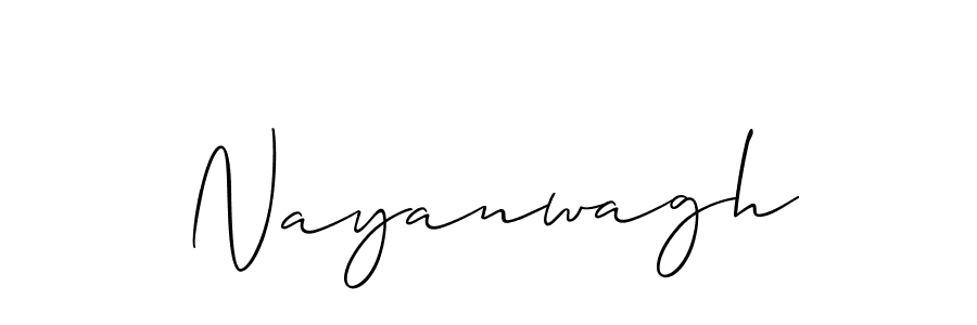 You should practise on your own different ways (Allison_Script) to write your name (Nayanwagh) in signature. don't let someone else do it for you. Nayanwagh signature style 2 images and pictures png