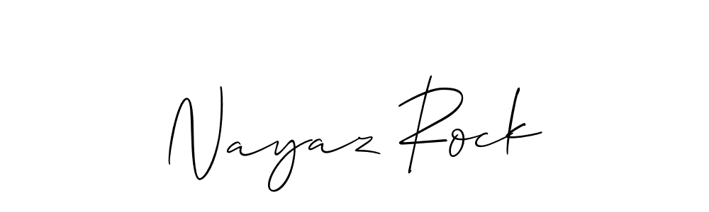 How to Draw Nayaz Rock signature style? Allison_Script is a latest design signature styles for name Nayaz Rock. Nayaz Rock signature style 2 images and pictures png