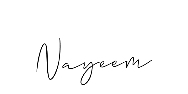 Also You can easily find your signature by using the search form. We will create Nayeem name handwritten signature images for you free of cost using Allison_Script sign style. Nayeem signature style 2 images and pictures png