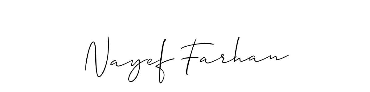 You should practise on your own different ways (Allison_Script) to write your name (Nayef Farhan) in signature. don't let someone else do it for you. Nayef Farhan signature style 2 images and pictures png