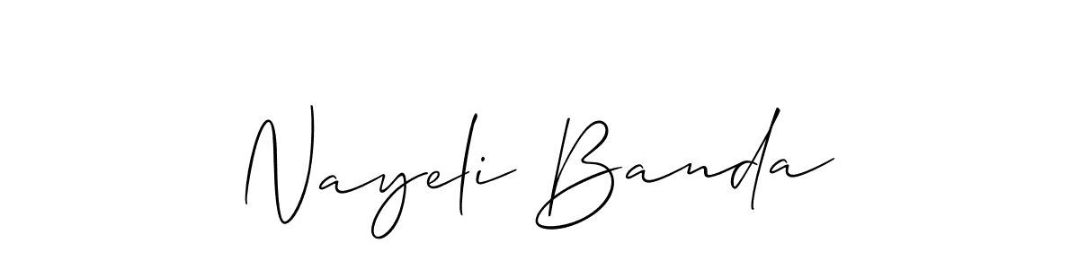 Make a beautiful signature design for name Nayeli Banda. Use this online signature maker to create a handwritten signature for free. Nayeli Banda signature style 2 images and pictures png