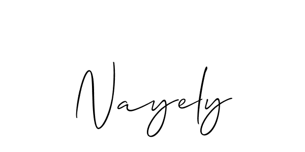 if you are searching for the best signature style for your name Nayely. so please give up your signature search. here we have designed multiple signature styles  using Allison_Script. Nayely signature style 2 images and pictures png