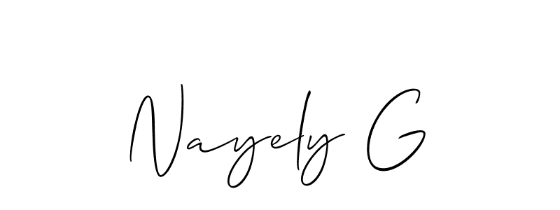 Here are the top 10 professional signature styles for the name Nayely G. These are the best autograph styles you can use for your name. Nayely G signature style 2 images and pictures png