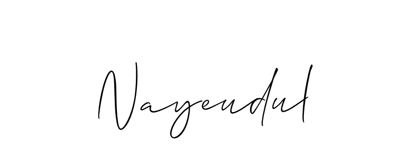 You can use this online signature creator to create a handwritten signature for the name Nayeudul. This is the best online autograph maker. Nayeudul signature style 2 images and pictures png