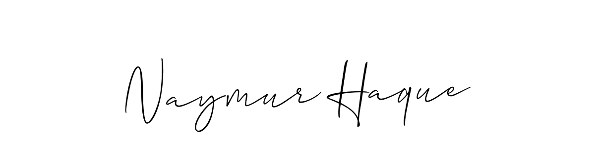 How to make Naymur Haque signature? Allison_Script is a professional autograph style. Create handwritten signature for Naymur Haque name. Naymur Haque signature style 2 images and pictures png