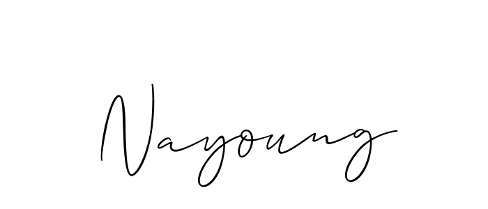 How to Draw Nayoung signature style? Allison_Script is a latest design signature styles for name Nayoung. Nayoung signature style 2 images and pictures png